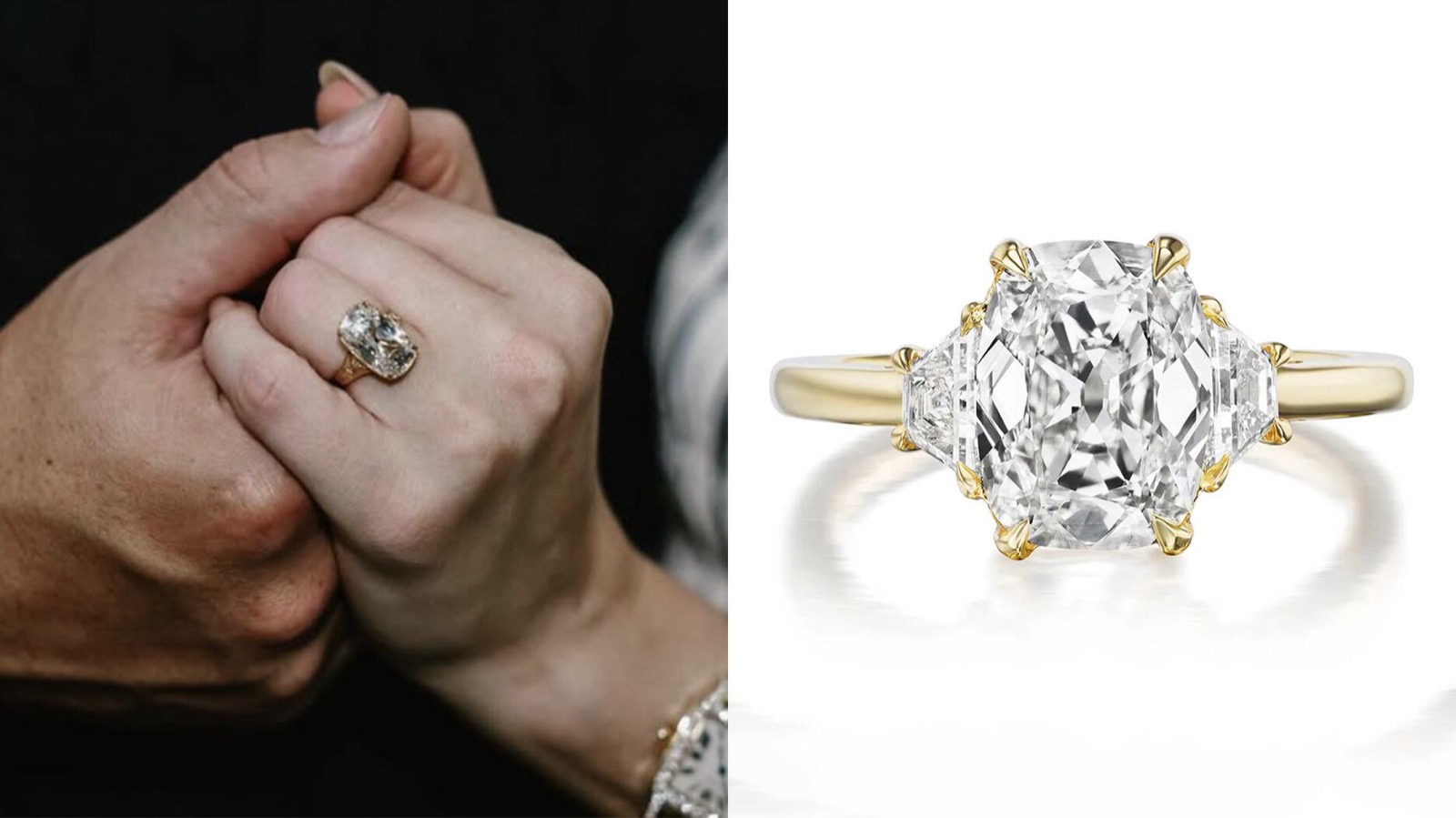 Fine diamond jewelry displayed under warm light